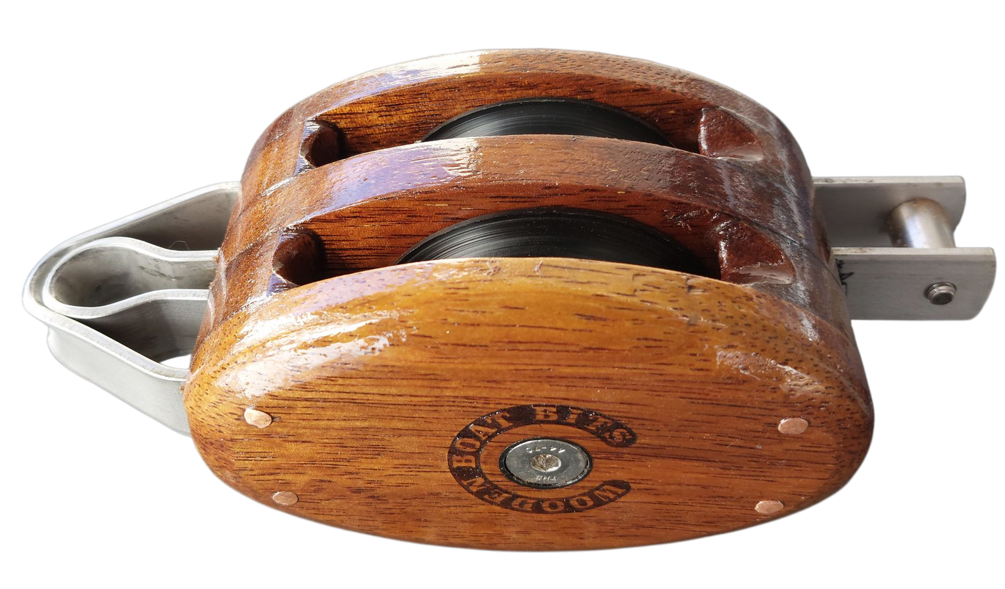 LARGE DOUBLE BINDING BLOCK with ROLLER BEARINGS and BECKET