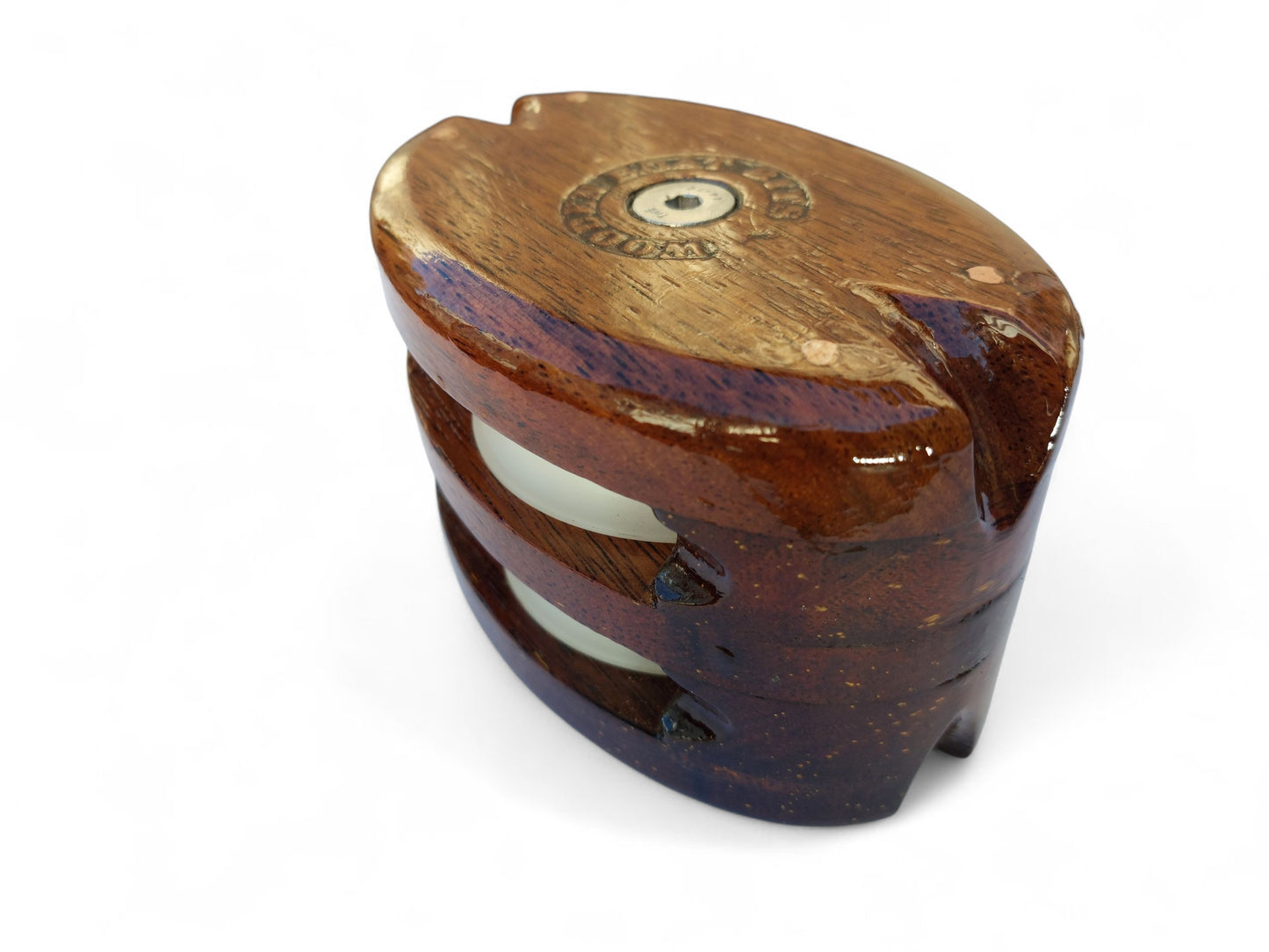 LARGE DOUBLE STROP BLOCK with SOLID PLAIN BEARINGS