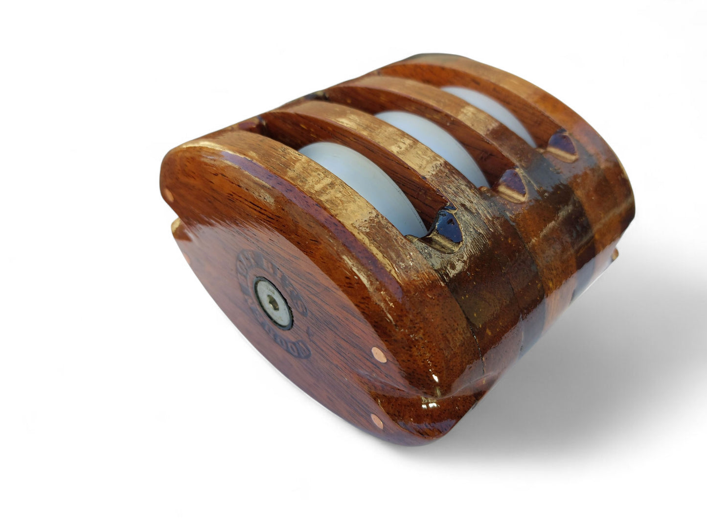 LARGE TRIPLE STROP BLOCK with SOLID PLAIN BEARINGS