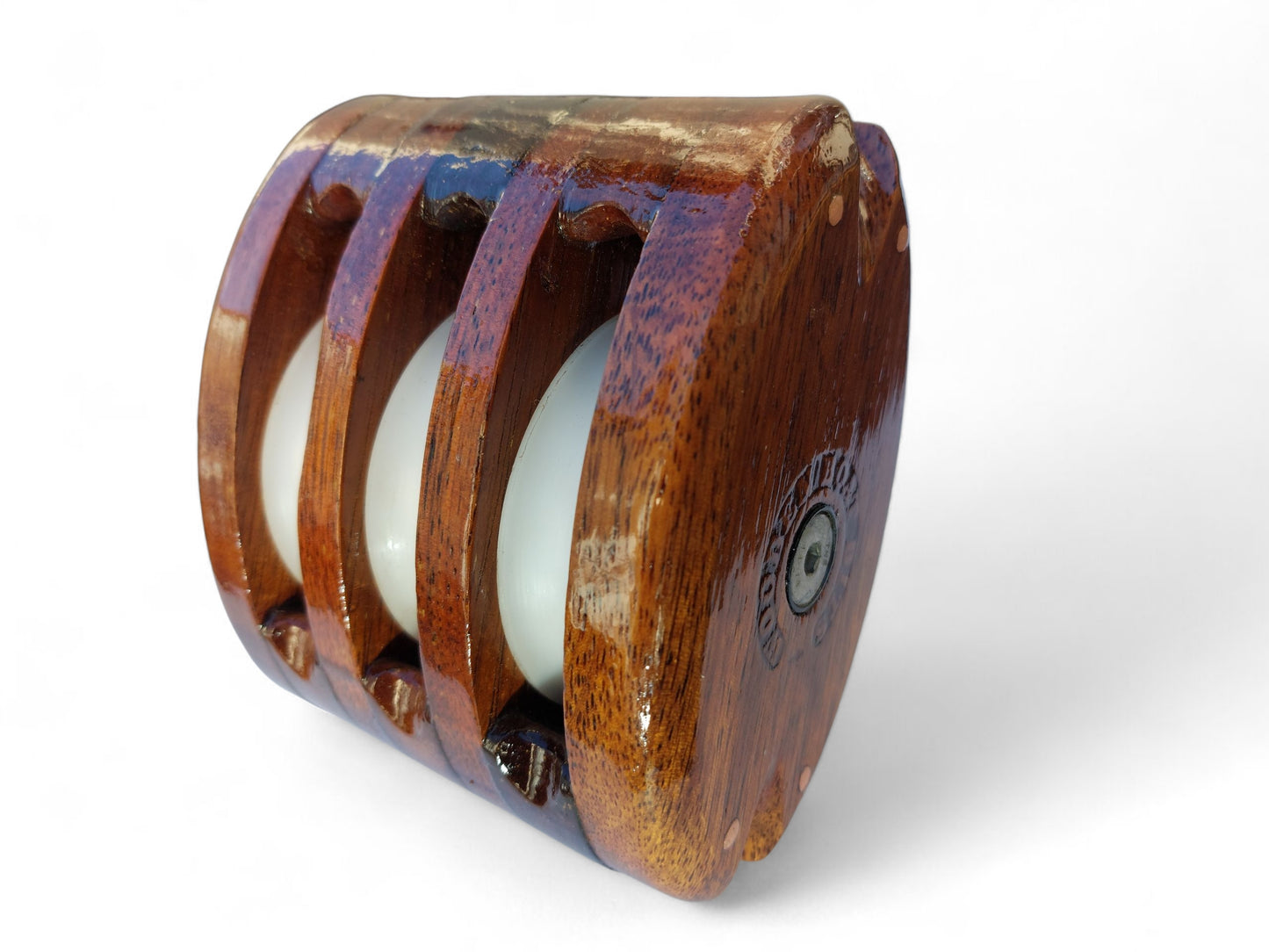 LARGE TRIPLE STROP BLOCK with SOLID PLAIN BEARINGS