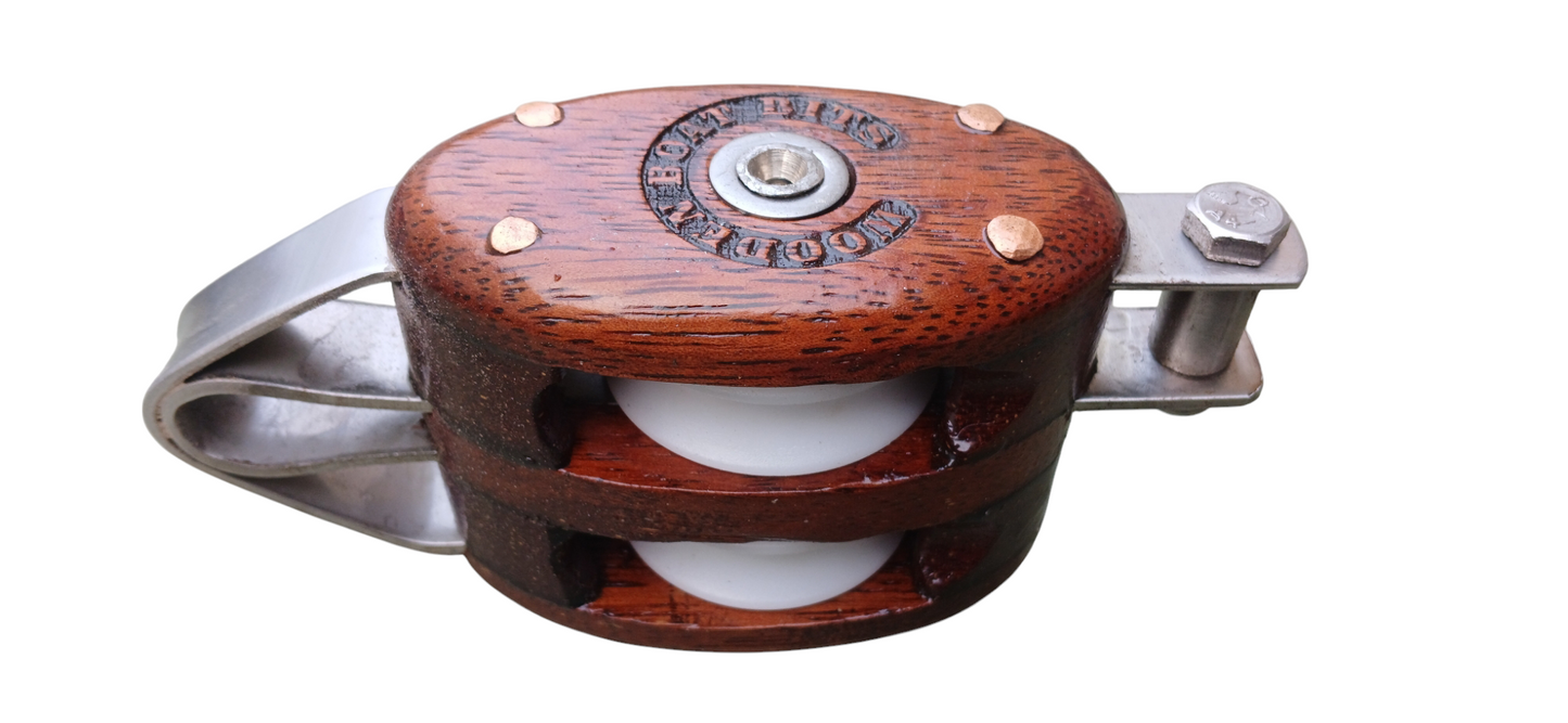 SMALL BINDING BLOCK DOUBLE SOLID BEARING with BECKET