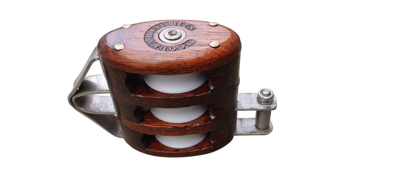 SMALL BINDING BLOCK TRIPLE SOLID BEARING with BECKET